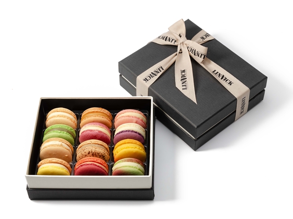 Luxe doos macarons 12 stuks